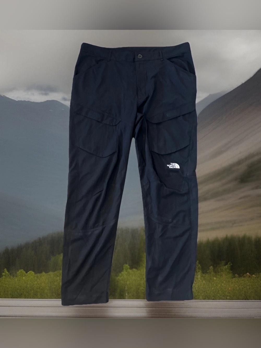 The North Face Mens 38 Circular Design Black Pants